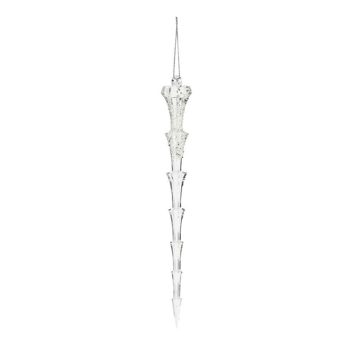 Clear Icicle Ornament