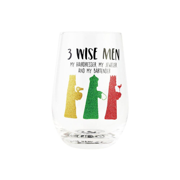 Three Wise Men Stemless Glass