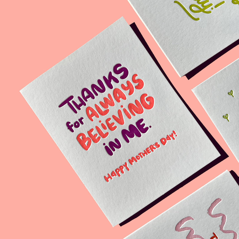 Believing in Me Mother's Day Card