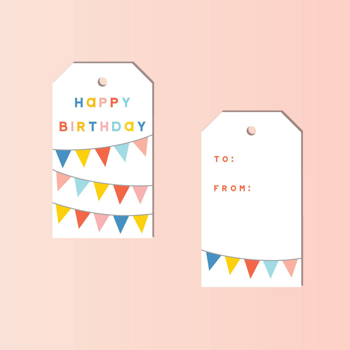 Birthday Banner Gift Tags