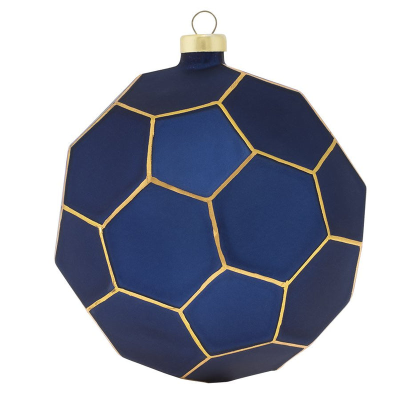 Dark Blue Geometric Round