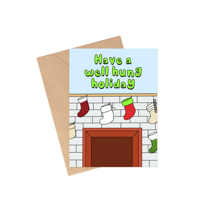 A Well Hung Holiday Card