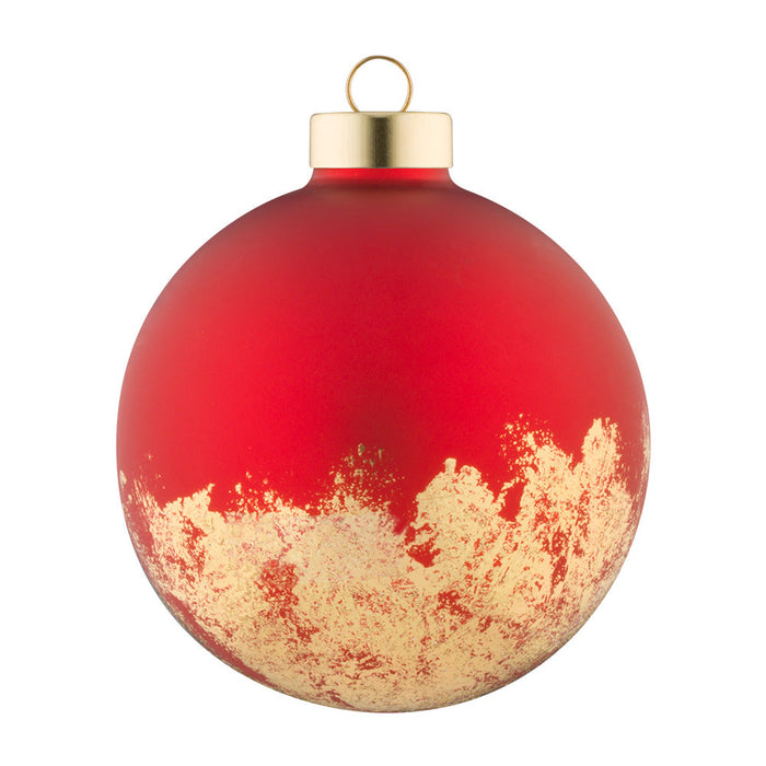 Red & Gold Speckled Foiled Ornament