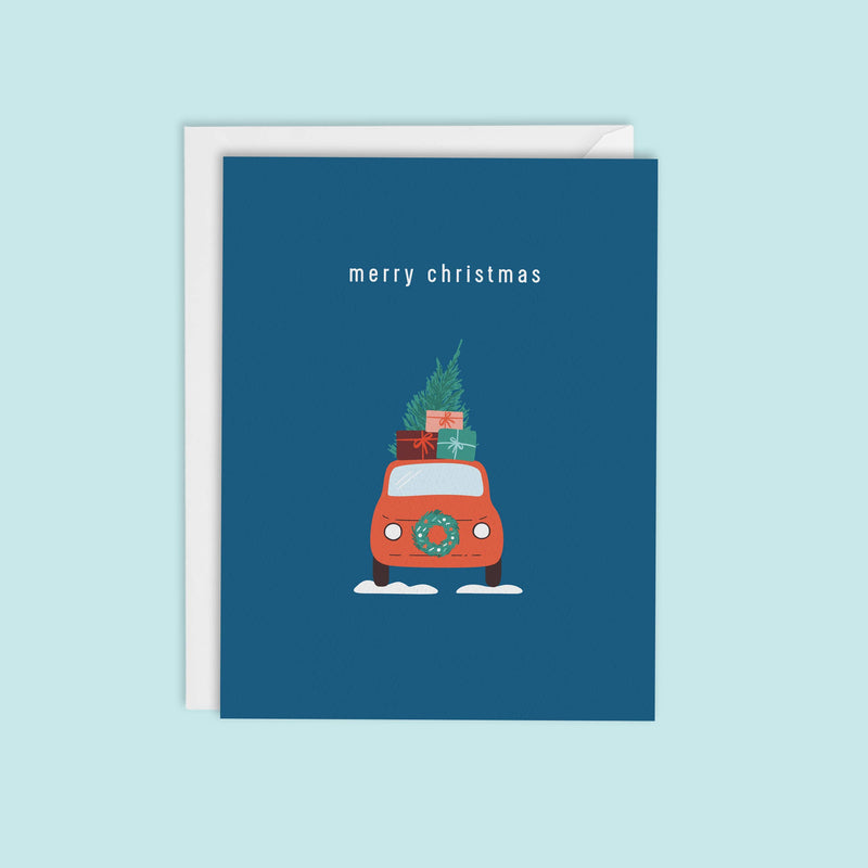 Christmas Tree Car Card