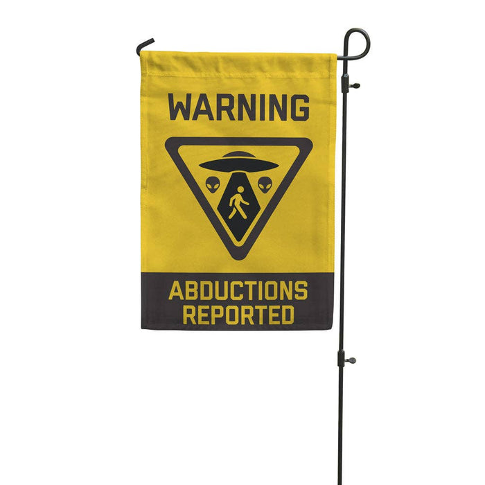 Abduction Warning! Garden Flag