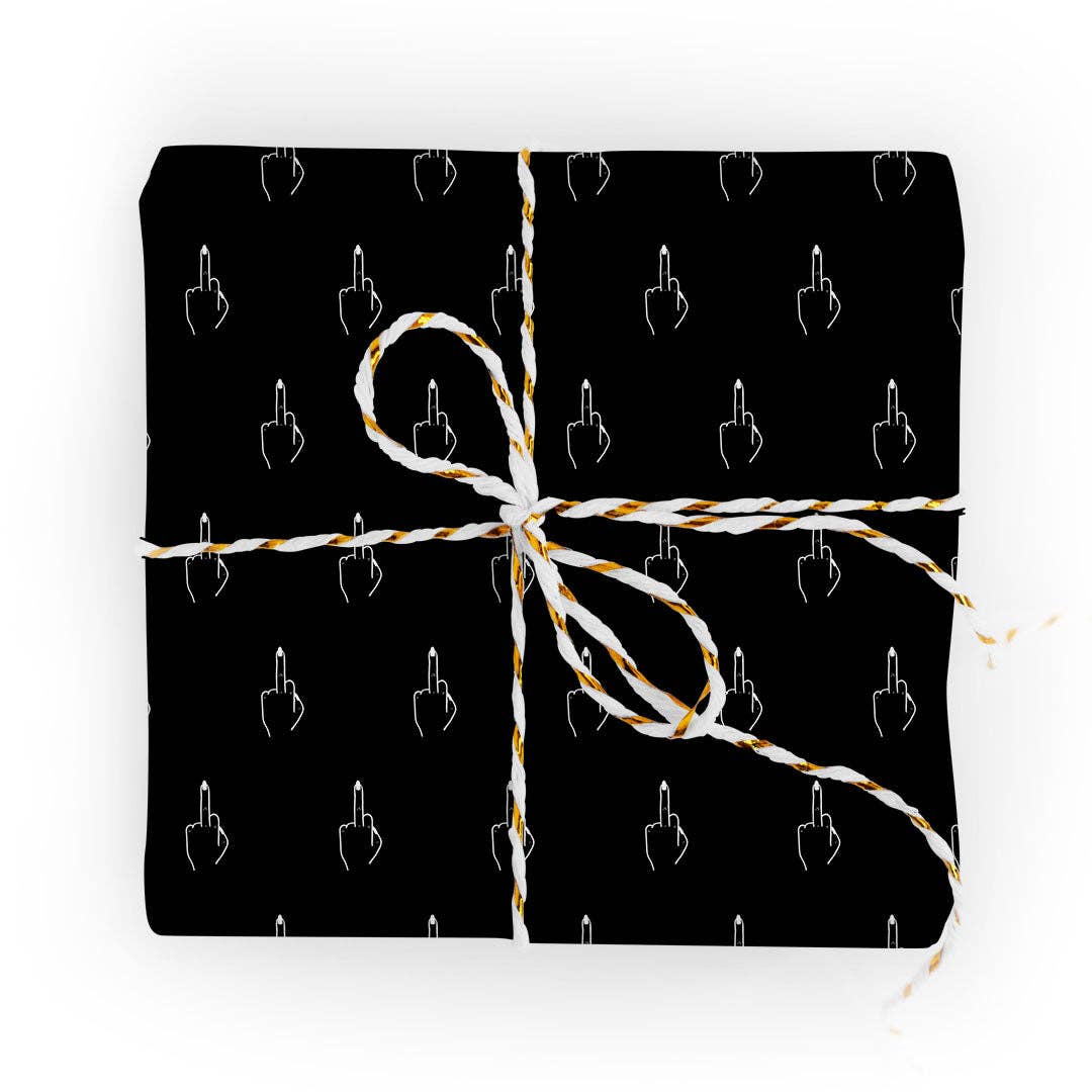 Middle Finger Wrapping Paper — Beth's - A Christmas and Holiday Shop