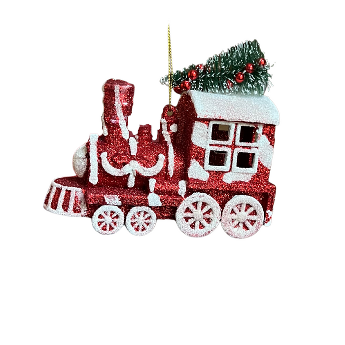 Peppermint Train Ornaments