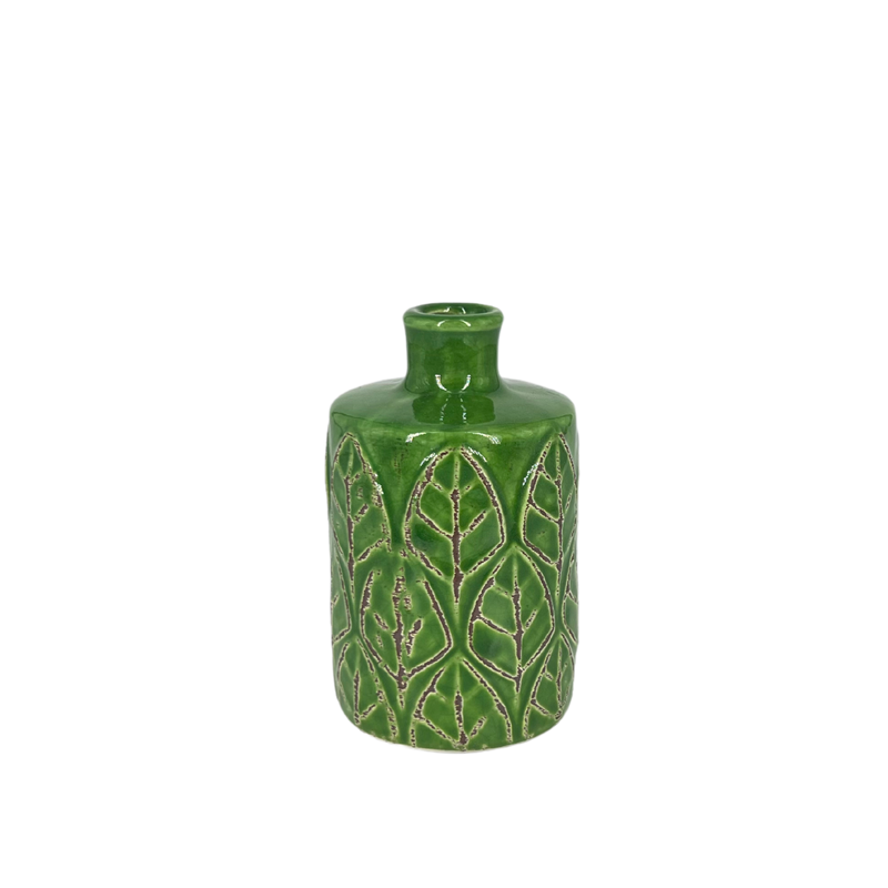 Embossed Stoneware Vases