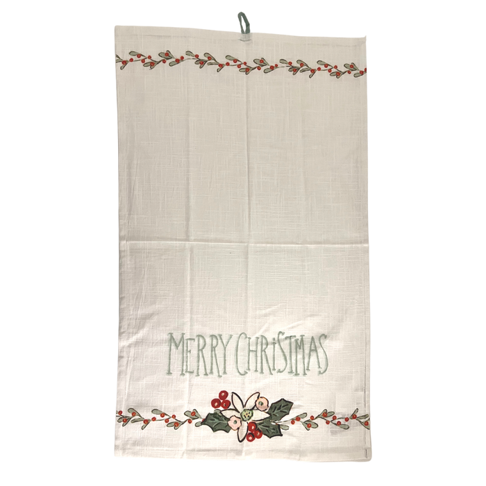 Floral Cotton Tea Towels — Beth's - A Christmas and Holiday Shop