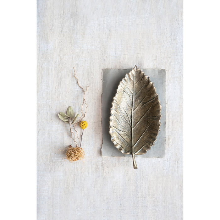 Brass Leaf Tray