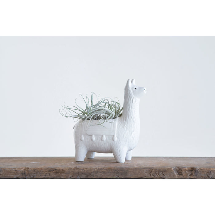 Ceramic Llama Planter