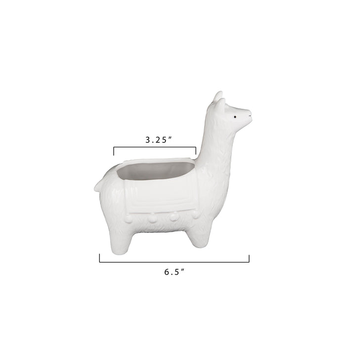 Ceramic Llama Planter