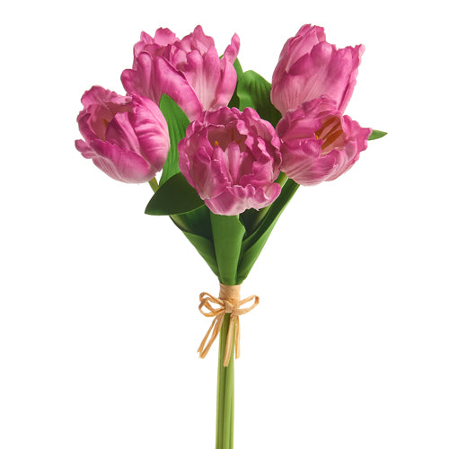 Real Touch Pink Parrot Tulip Bundle