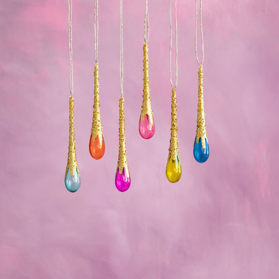 Rainbow Drop Ornaments