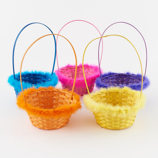 Colorful Feathered Baskets