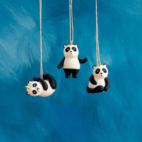 Panda Unicorn Ornaments