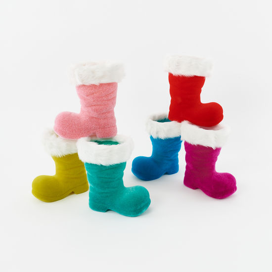 Flocked Boots