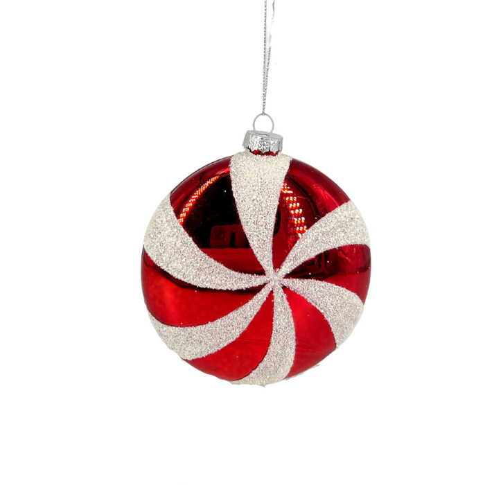 Glass Candy Cane Ornament