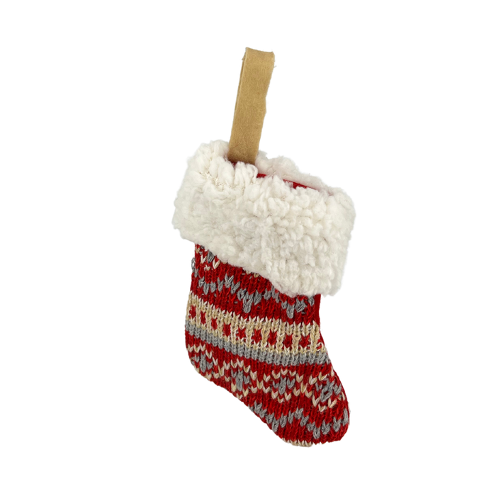 Miniature Pattern Stocking Ornament