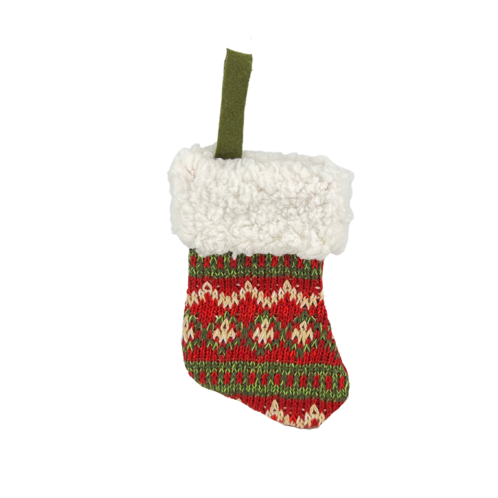 Miniature Pattern Stocking Ornament