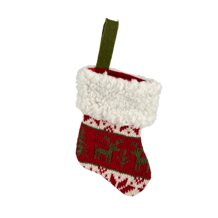 Miniature Pattern Stocking Ornament