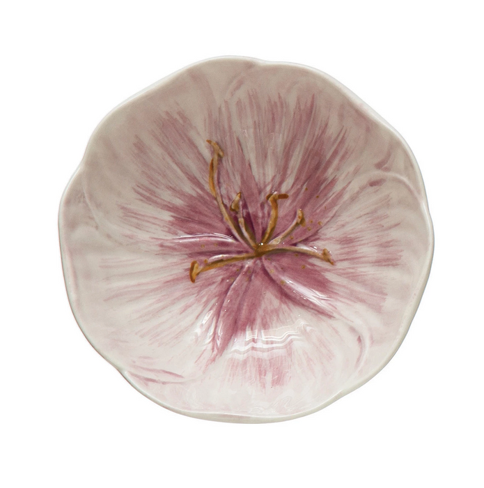 Hand-Painted Flower Bowl