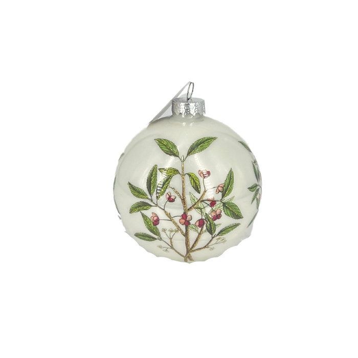 Holiday Flora Ball Ornament