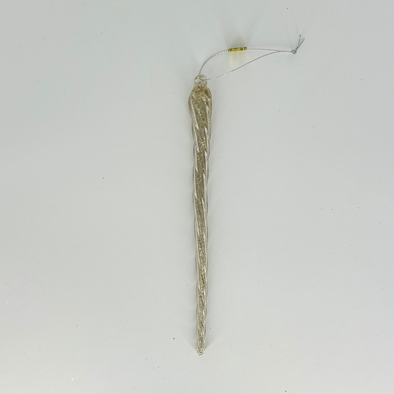 Gold Twisted Icicle Ornament