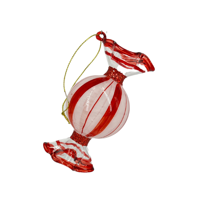 Wrapped Peppermint Ornament