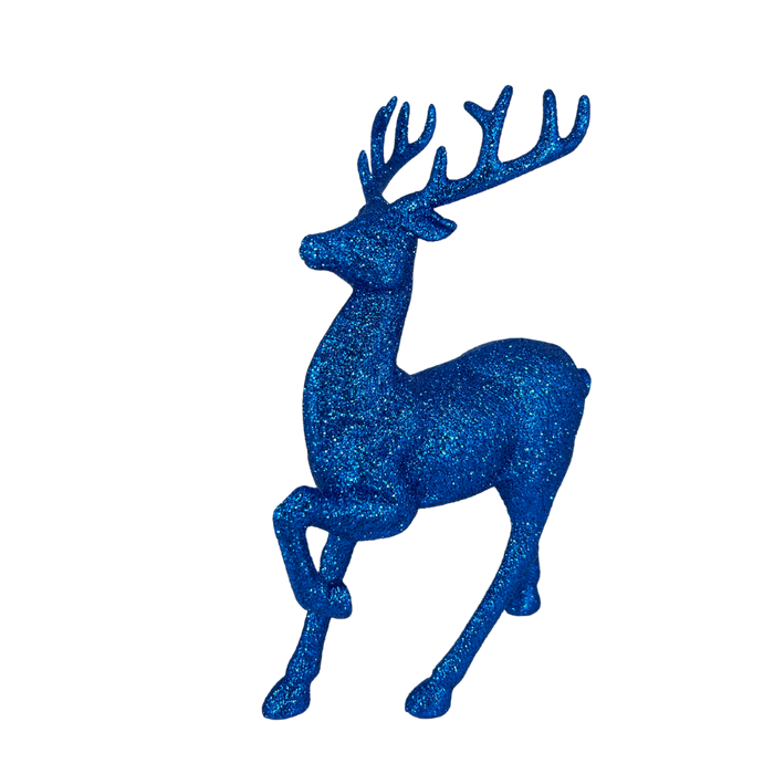 Blue Glitter Deer