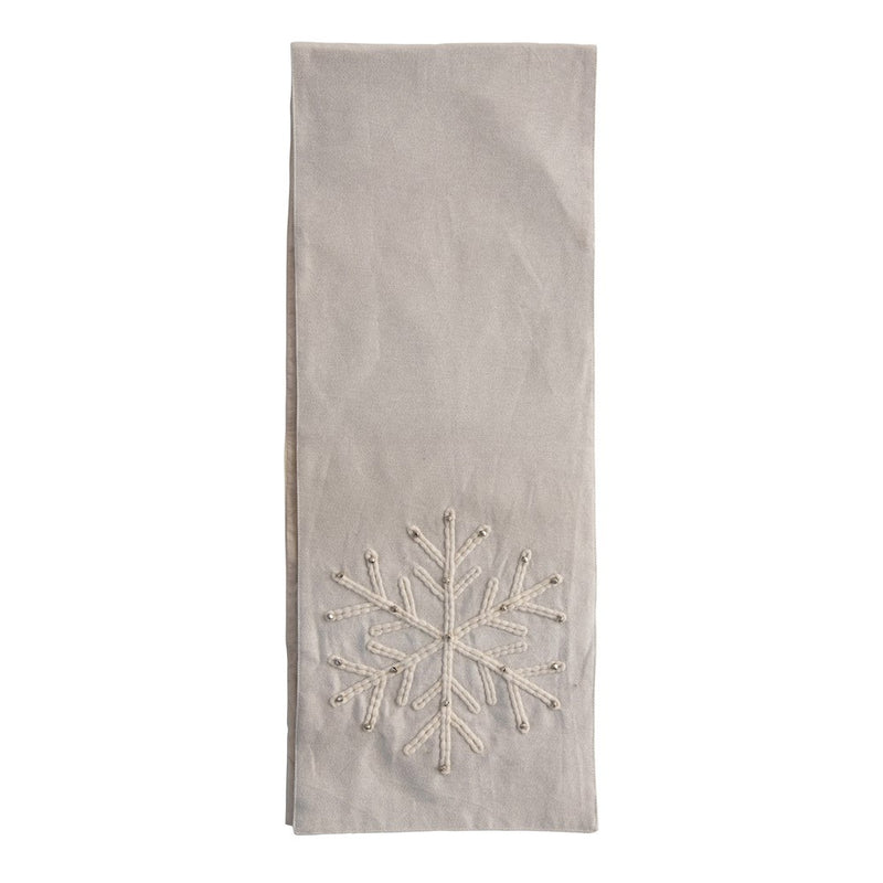 Snowflake Table Runner with Bells