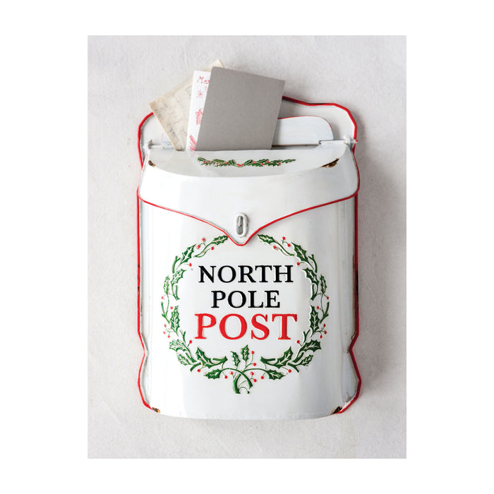 Embossed North Pole Post Box