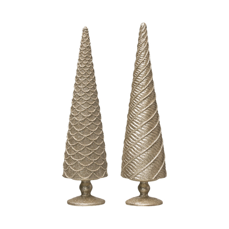 Embossed Champagne Tree