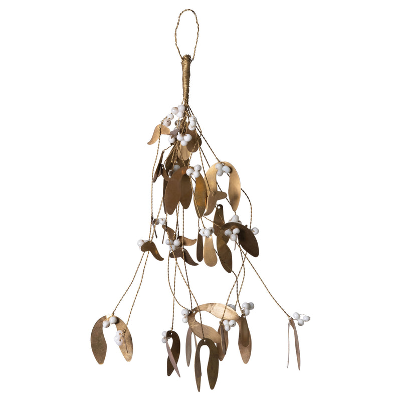 Brass Mistletoe Swag