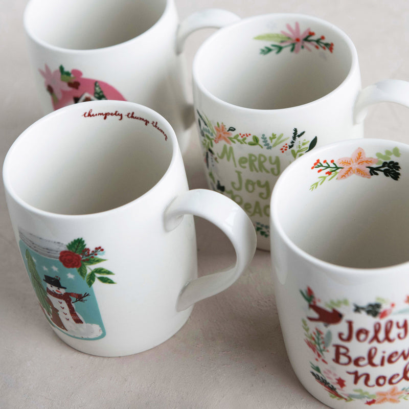 Whimsical Holiday Mugs