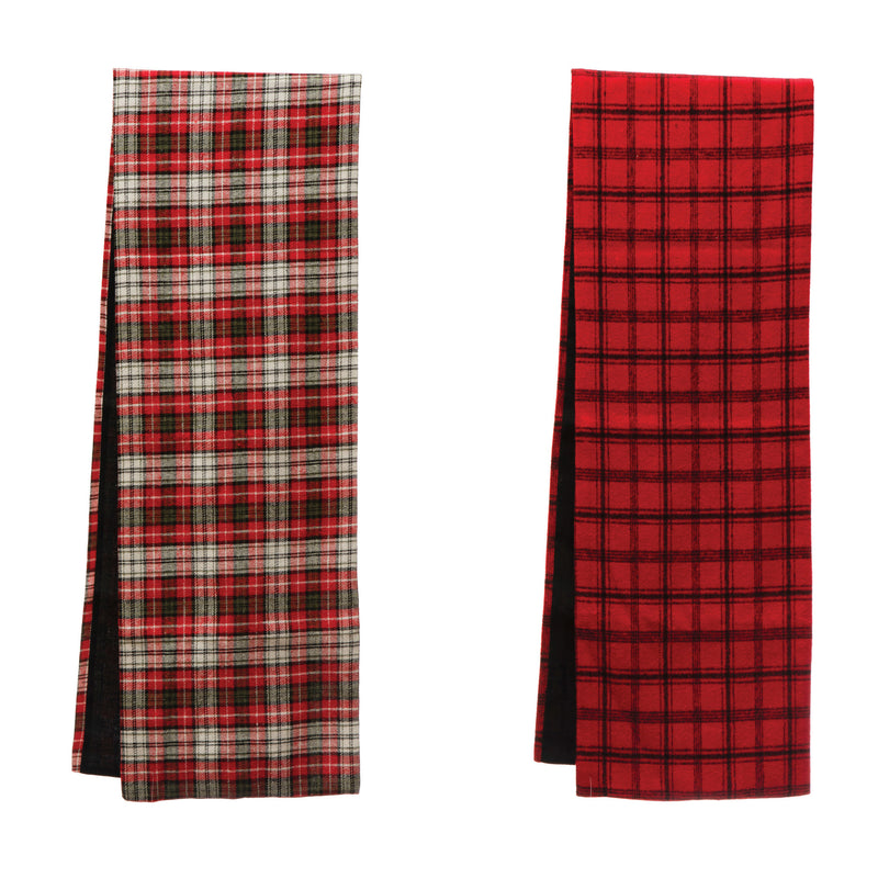 Polyester Plaid Table Runner