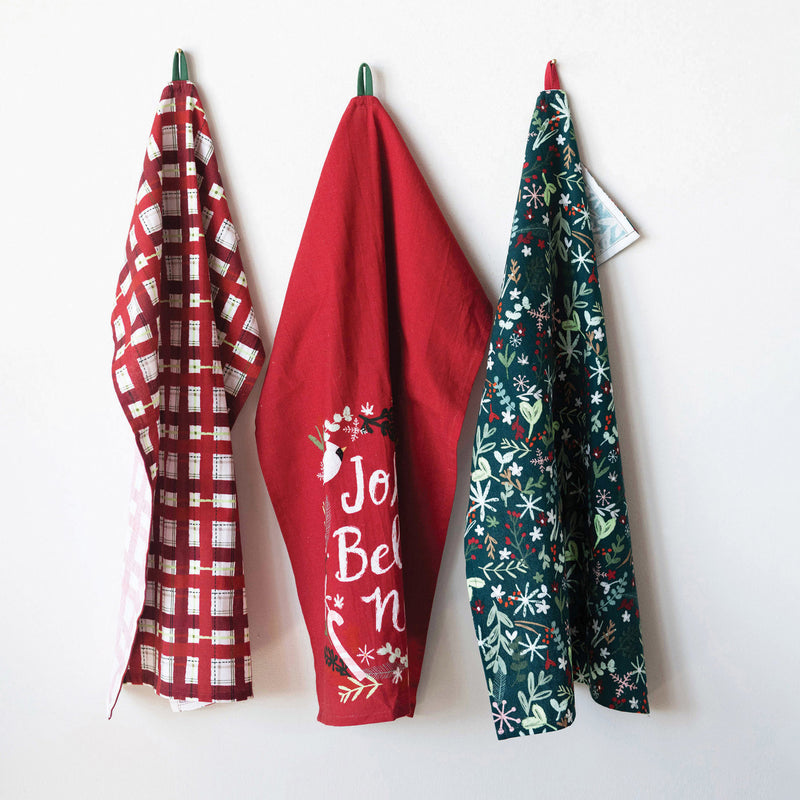 Holiday Print Tea Towels