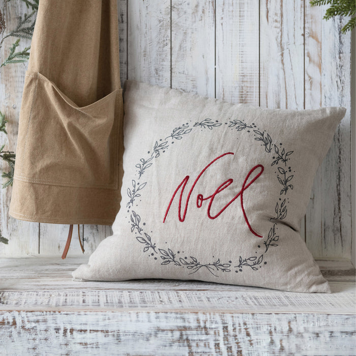 Noel Linen and Cotton Pillow