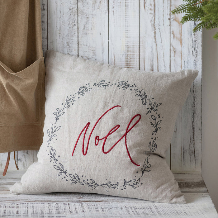 Noel Linen and Cotton Pillow