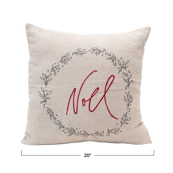 Noel Linen and Cotton Pillow