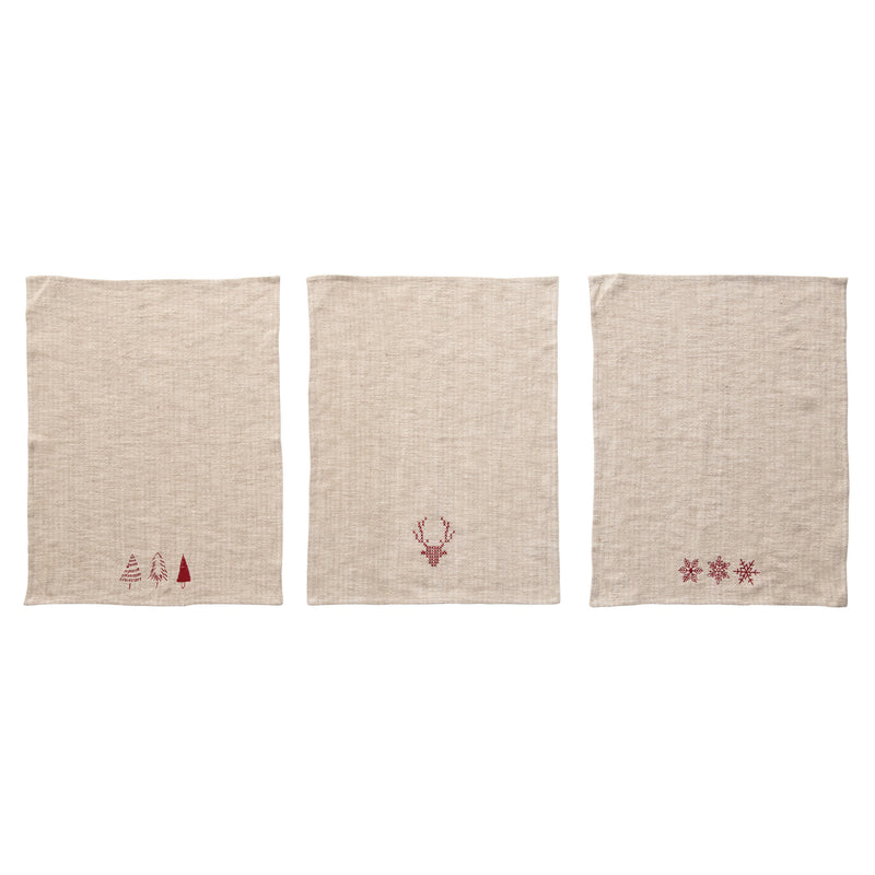 Embroidered Tea Towel