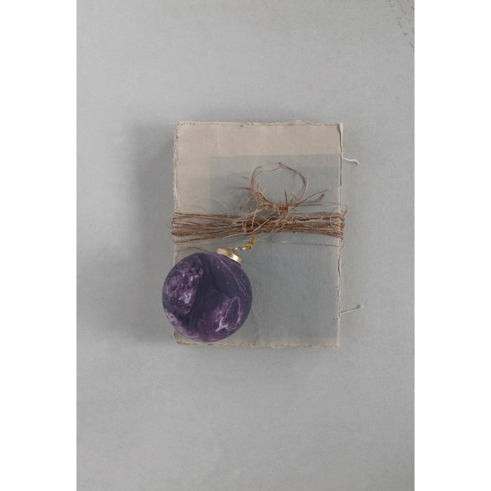 Marbled Purple Ornament