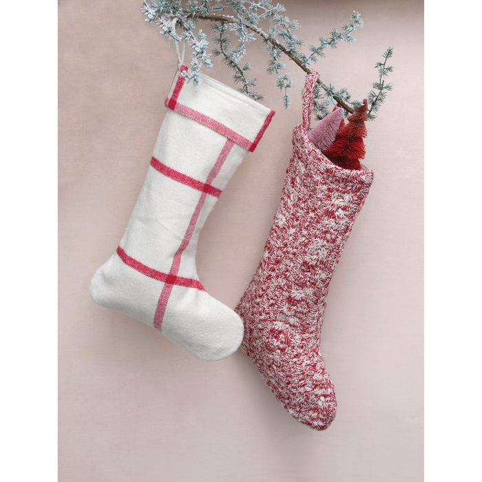 Melange Cotton Knit Stocking
