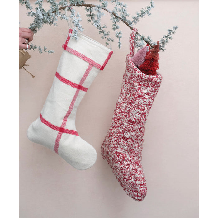 Melange Cotton Knit Stocking