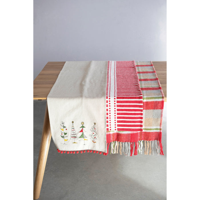 Flannel Table Runner with Fringe