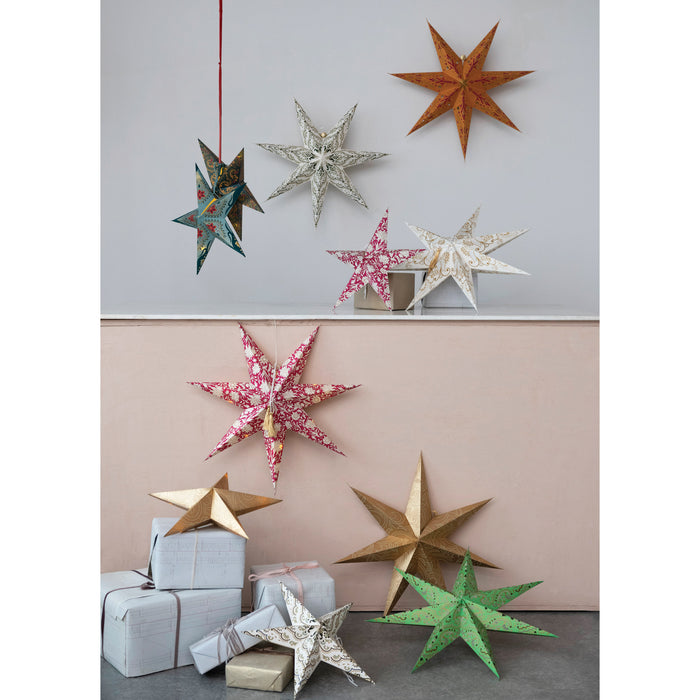 7-Point Paper Star Ornament