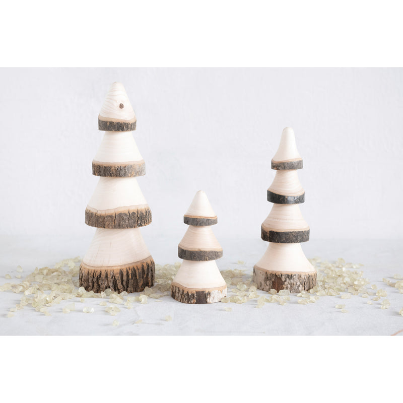 Hand Carved Wood Trees