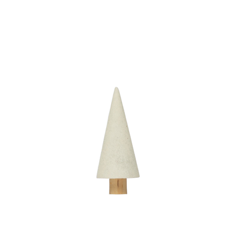 Flocked Wooden Trees