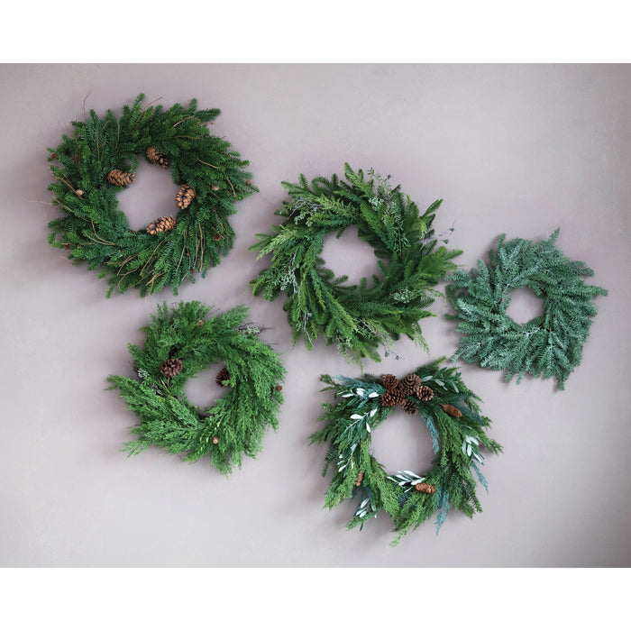 Pine Wreath with Pinecones