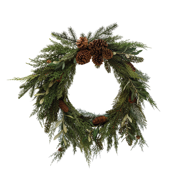 Pine Wreath with Pinecones
